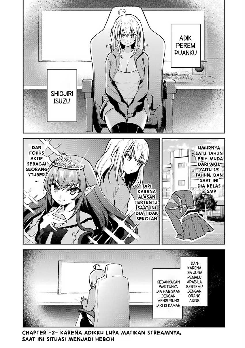 Manga Yuumei VTuber no Ani Dakedo Nazeka Ore ga Yuumei ni Natteita Chapter 1.5 gambar 2