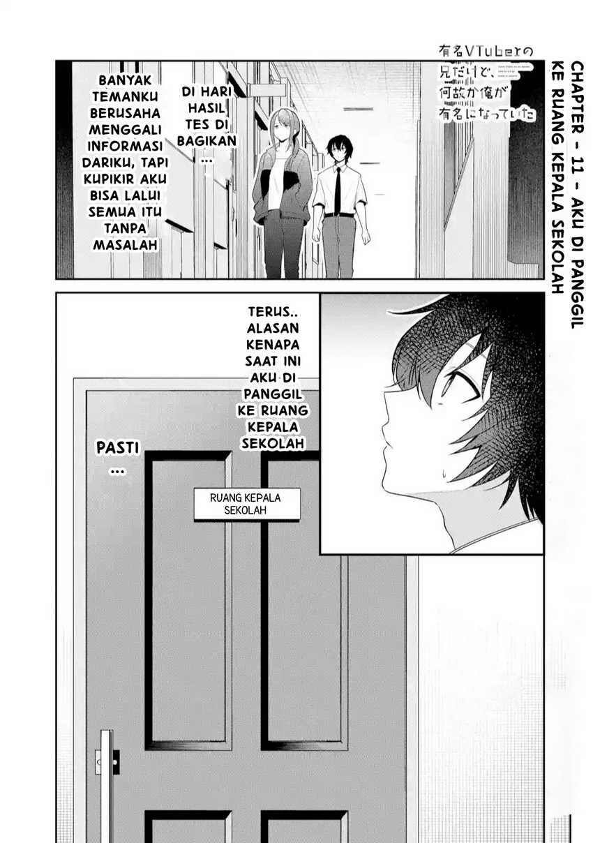 Manga Yuumei VTuber no Ani Dakedo Nazeka Ore ga Yuumei ni Natteita Chapter 11.1 gambar 2