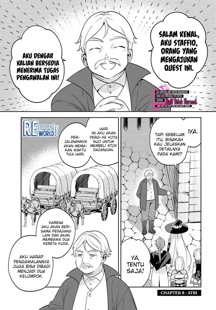 Manga Zenmetsu End o Shi ni Monogurui de Kaihi Shita. Party ga Yanda. Chapter 8.1 gambar 2