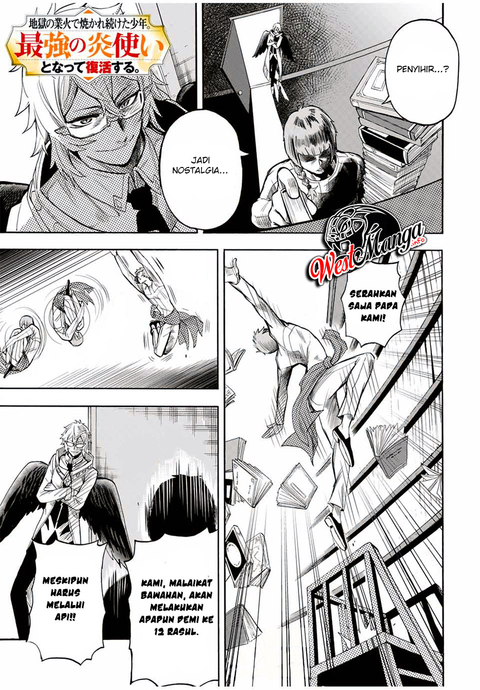 Manga Jigoku no Gouka de Yaka re Tsuzuketa Shounen. Saikyou no Honou Tsukai to Natte Fukkatsu Suru. Chapter 21 gambar 2
