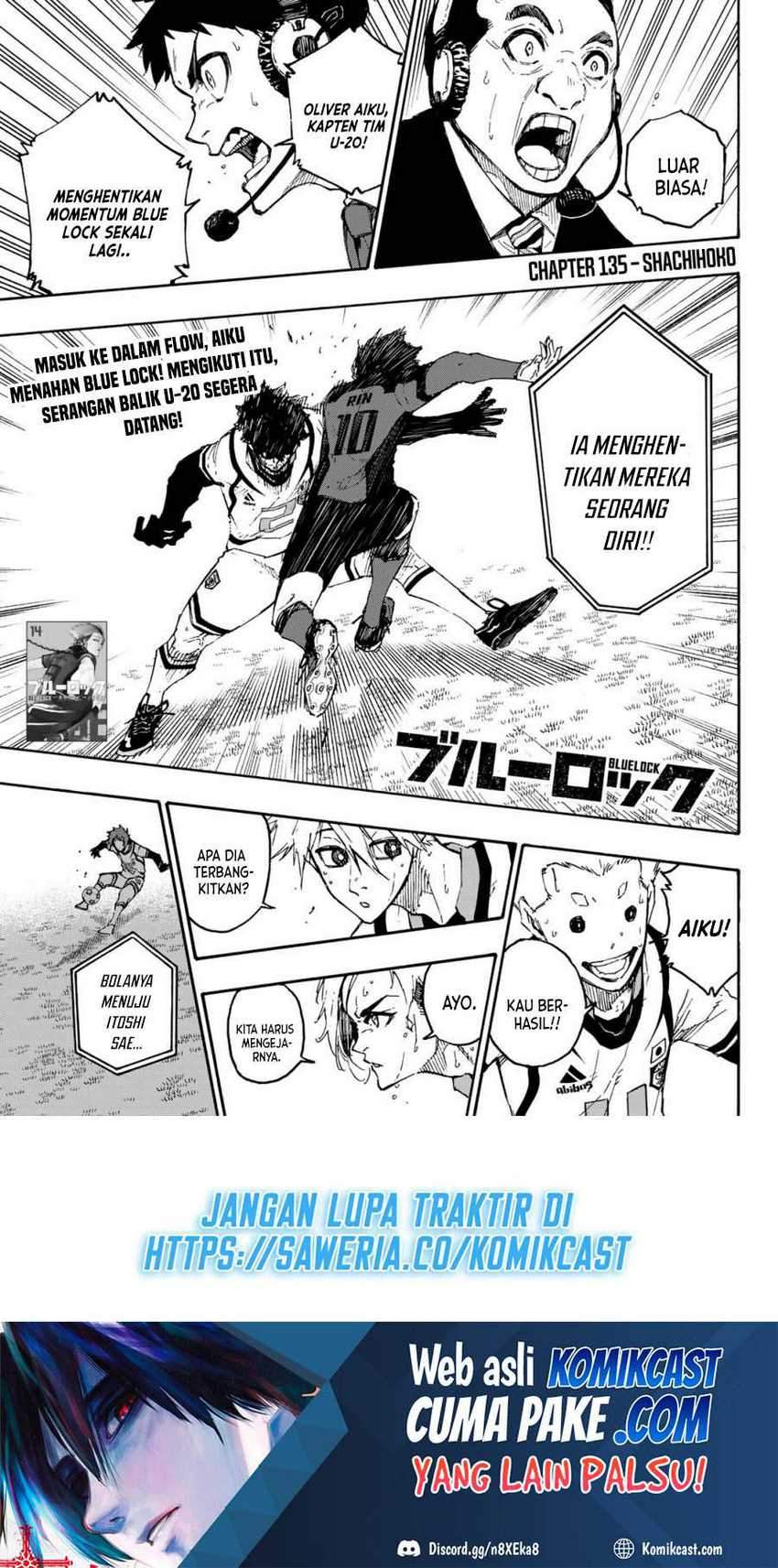 Manga Blue Lock Chapter 135 gambar 2