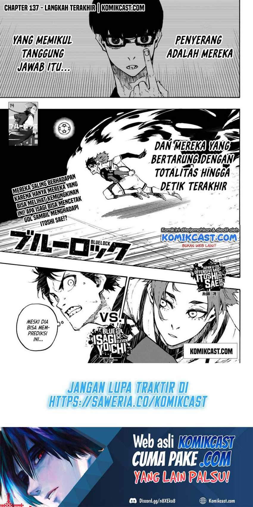 Manga Blue Lock Chapter 137 gambar 2