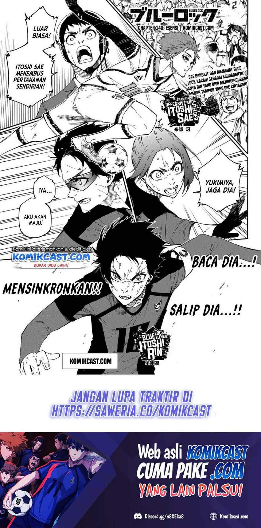 Manga Blue Lock Chapter 140 gambar 2