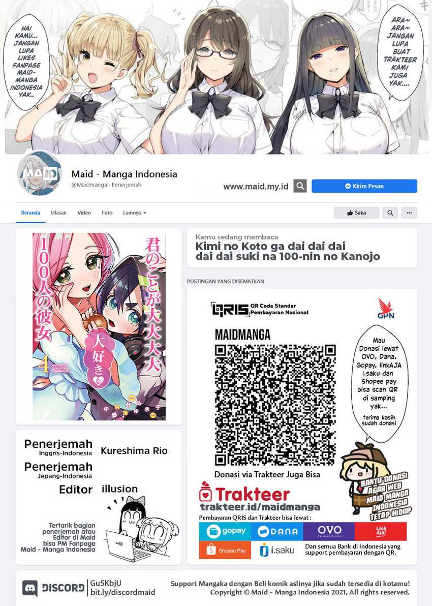 Manga Kimi no Koto ga Dai Dai Dai Dai Daisuki na 100-ri no Kanojo Chapter 58 gambar 2