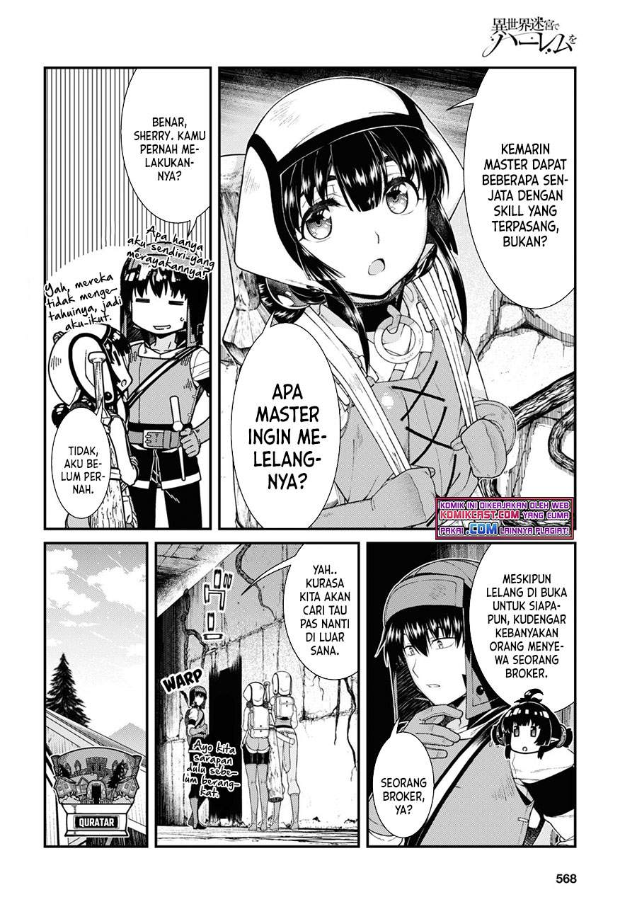 Manga Isekai Meikyuu de Harem wo Chapter 52 gambar 2