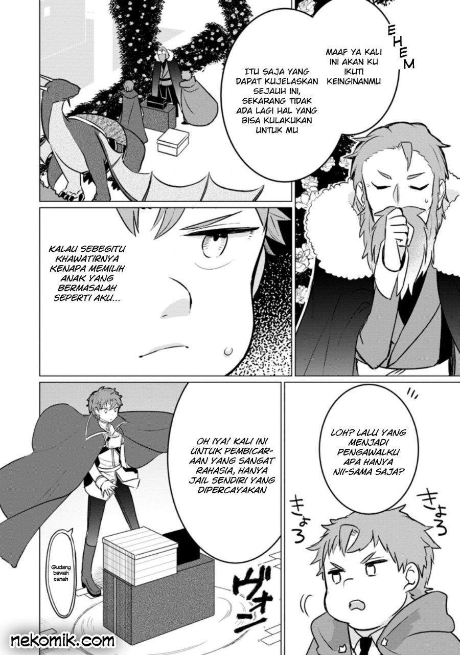 Manga Tensei Saki ga Zannen Ouji Datta Ken: Ima wa Fukkin 1-kai mo Dekinai kedo Yasete Isekai Sukuimasu Chapter 3.2 gambar 2