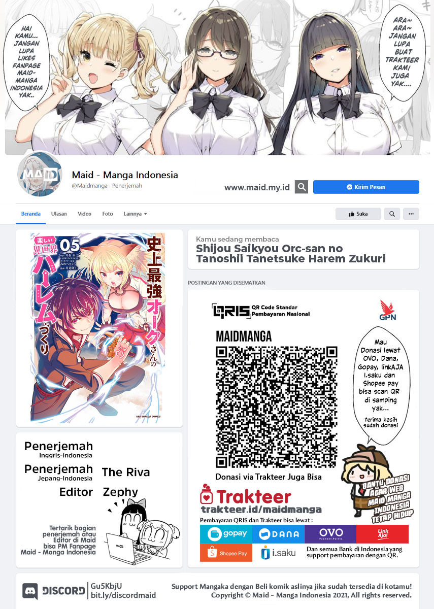Manga Shijou Saikyou Orc-san no Tanoshii Tanetsuke Harem Zukuri Chapter 63. gambar 2