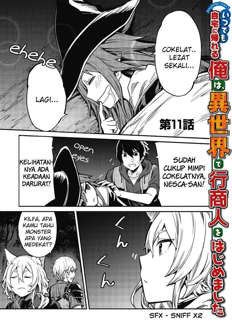 Manga Itsu Demo Jitaku ni Kaereru Ore wa, Isekai de Gyoushoujin o Hajimemashita Chapter 11 gambar 2