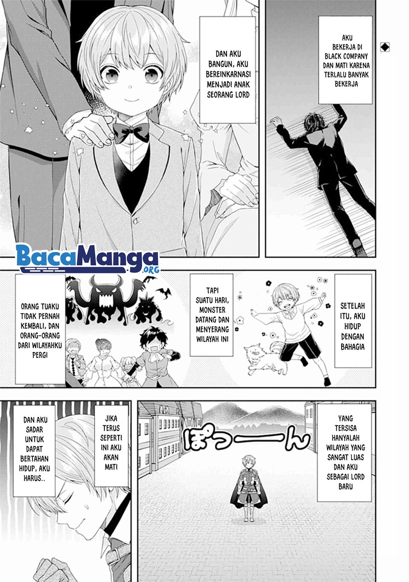 Manga Tensei Ryoushu no Yuuryou Kaitaku: Zensei no Kioku o Ikashite White ni Tsutometara, Yuunou na Jinzai ga Atsumari Sugimashita Chapter 02.1 gambar 2