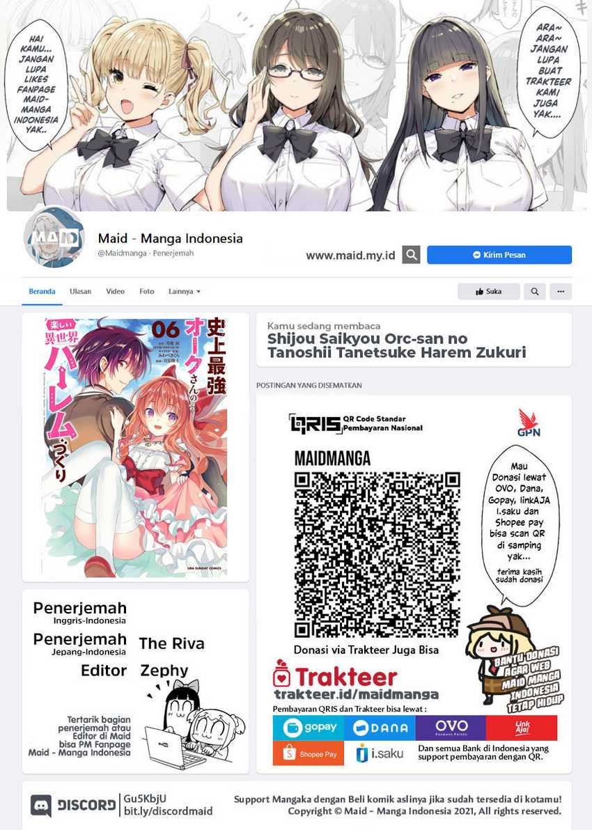 Manga Shijou Saikyou Orc-san no Tanoshii Tanetsuke Harem Zukuri Chapter 69 gambar 2