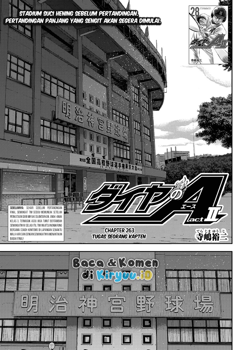 Manga Diamond no Ace Act 2 Chapter 263 gambar 2