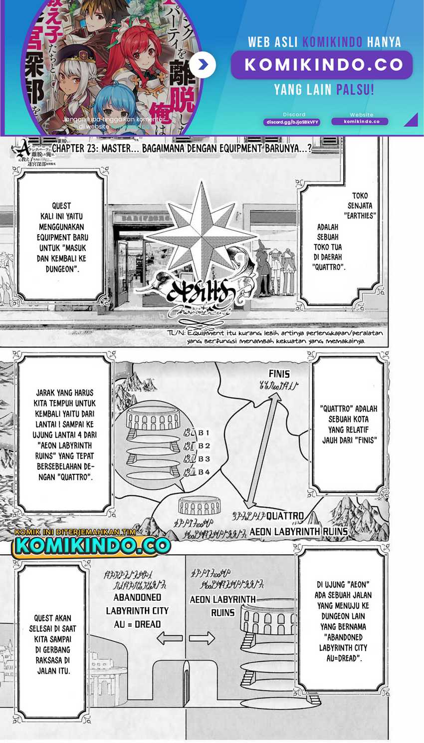 Manga A Rank Party wo Ridatsu Shita Ore wa, Moto Oshiego Tachi to Meikyuu Shinbu wo Mezasu Chapter 23 gambar 2