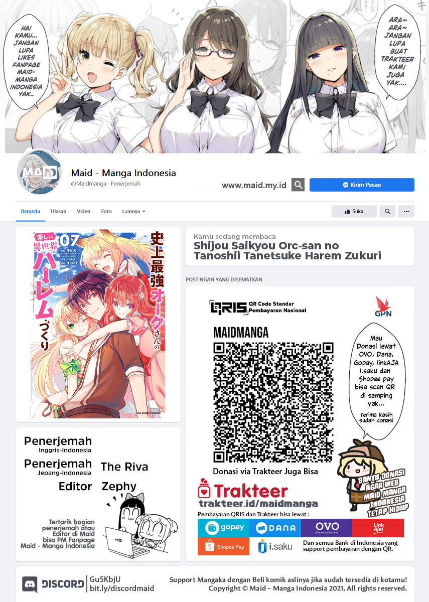 Manga Shijou Saikyou Orc-san no Tanoshii Tanetsuke Harem Zukuri Chapter 78 gambar 2