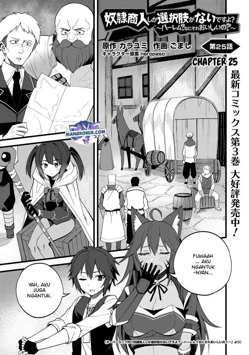 Manga Dorei Shounin shika Sentakushi ga nai desu yo? ~Harem? Nani sore oishii no?~ Chapter 25 gambar 2