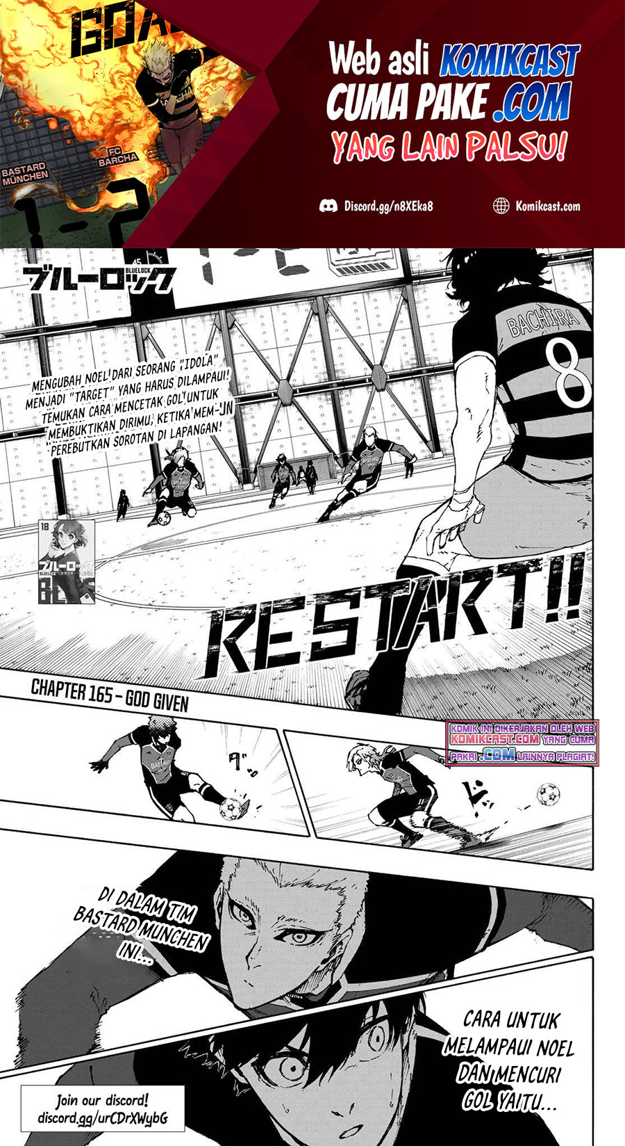 Manga Blue Lock Chapter 165 gambar 2