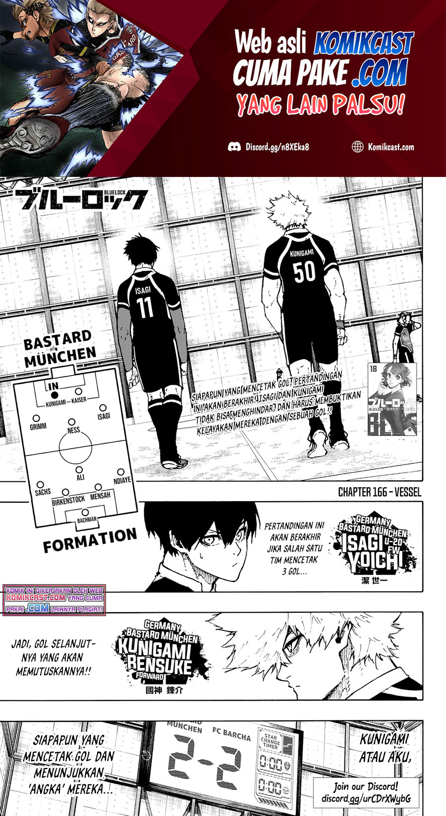 Manga Blue Lock Chapter 166 gambar 2