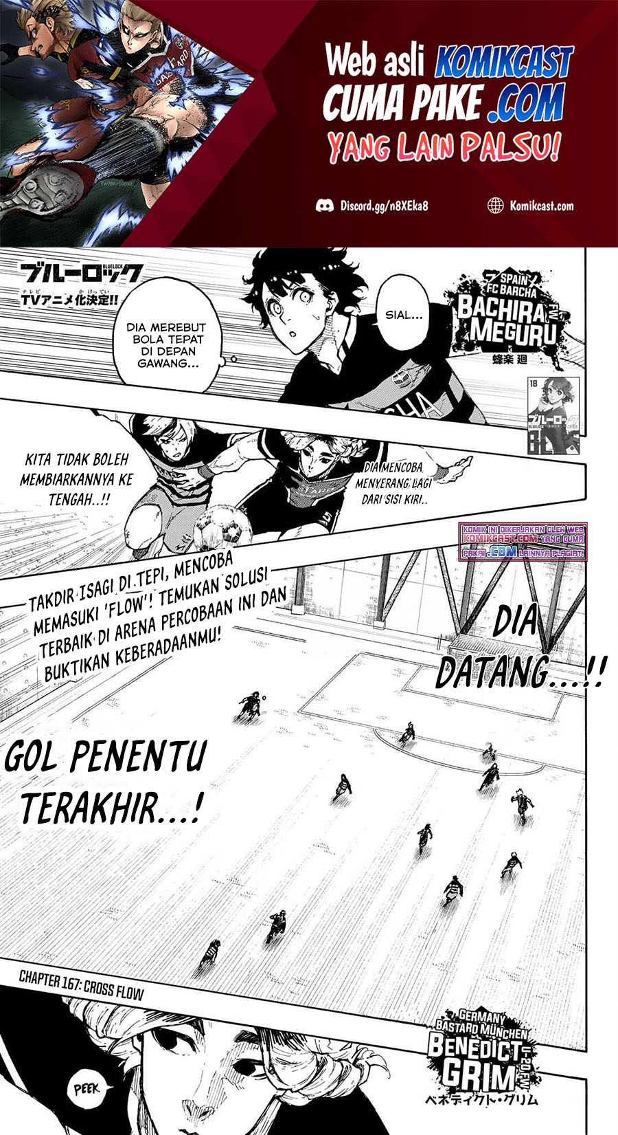 Manga Blue Lock Chapter 167 gambar 2