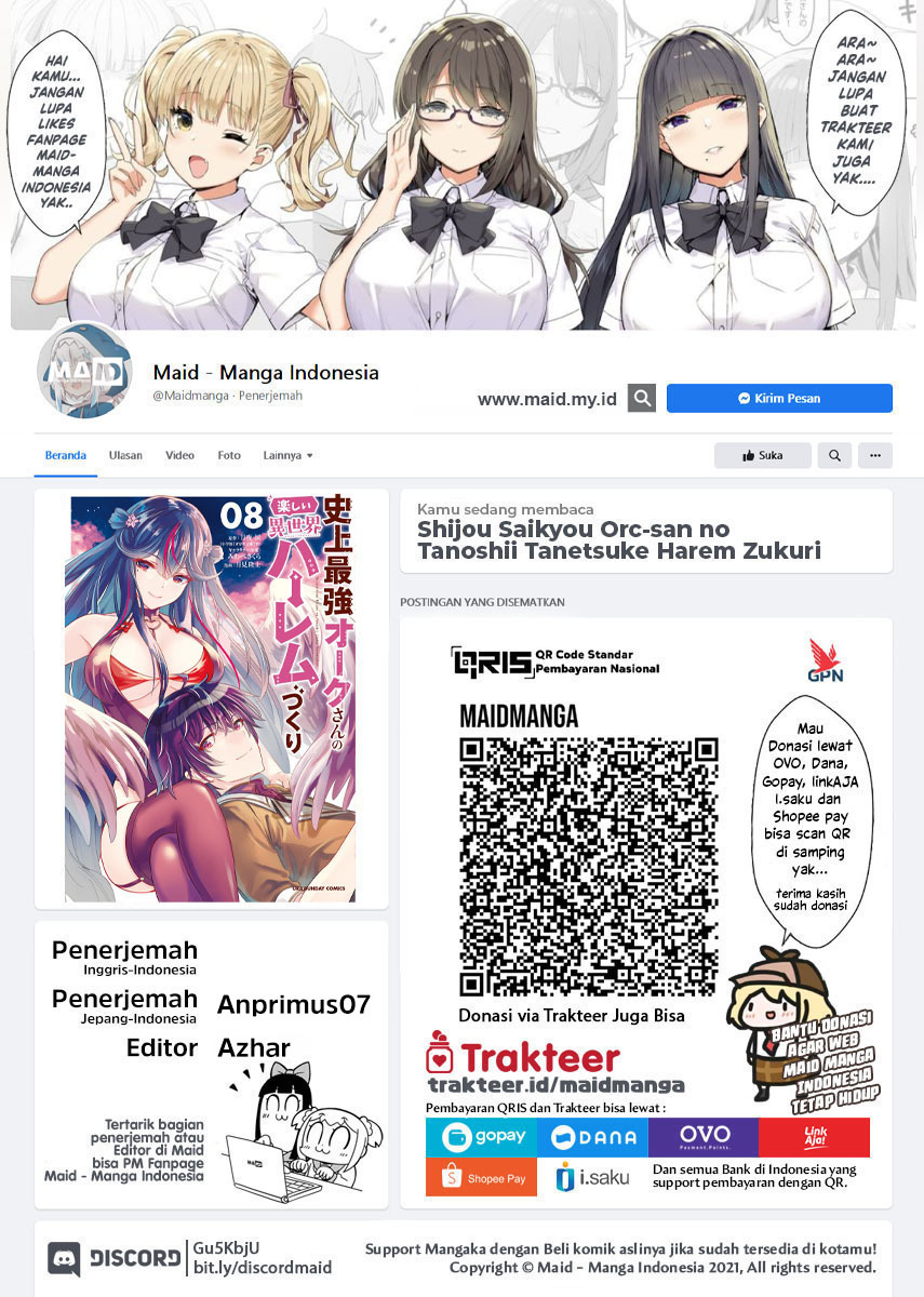 Manga Shijou Saikyou Orc-san no Tanoshii Tanetsuke Harem Zukuri Chapter 86 gambar 2