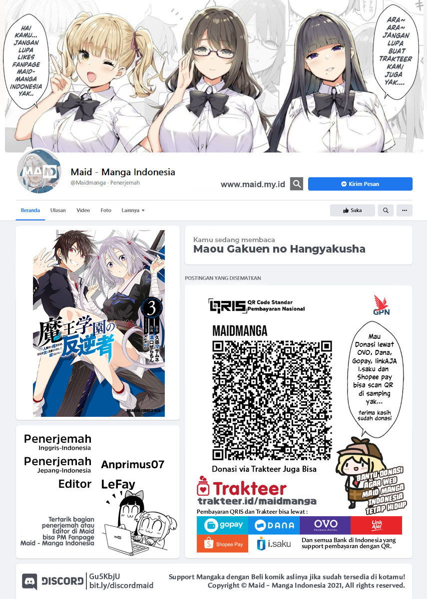 Manga Maou Gakuen no Hangyakusha Chapter 21 gambar 2