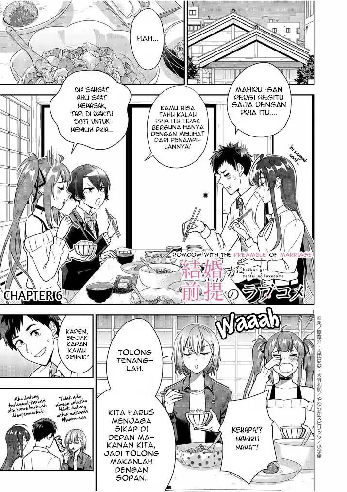 Manga Kekkon ga Zentei no Love Comedy Chapter 06 gambar 2