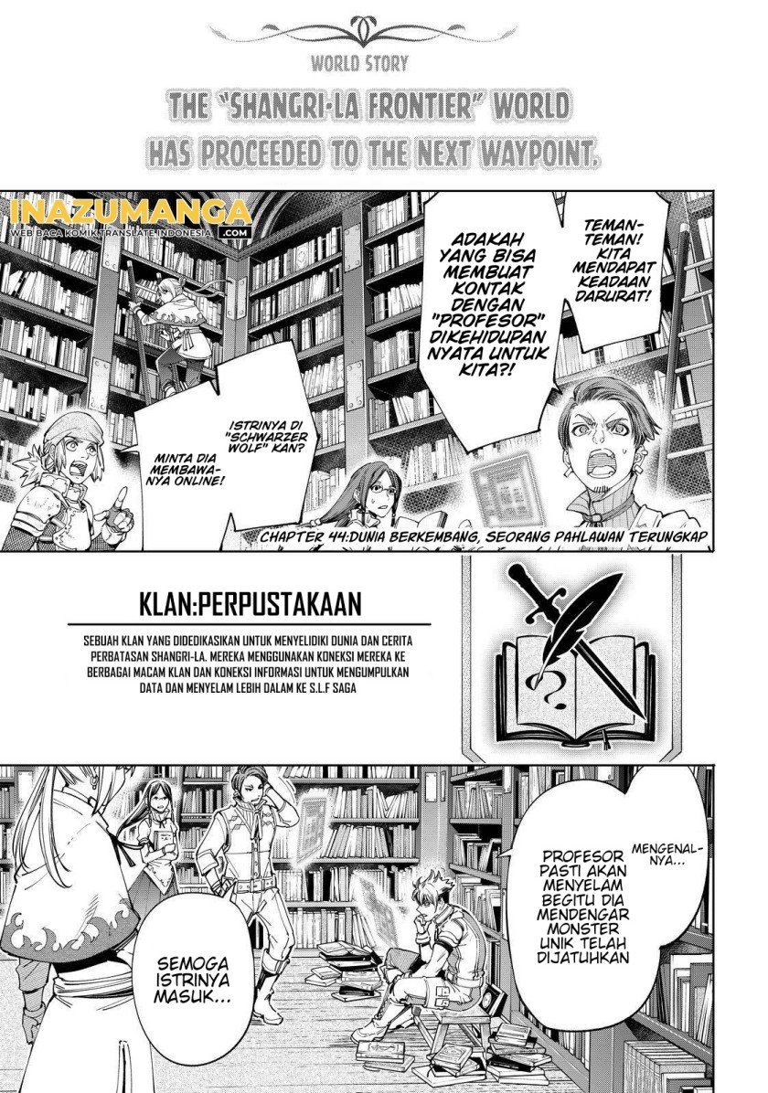 Manga Shangri-La Frontier ~ Kusoge Hunter, Kamige ni Idoman to su~ Chapter 44 gambar 2