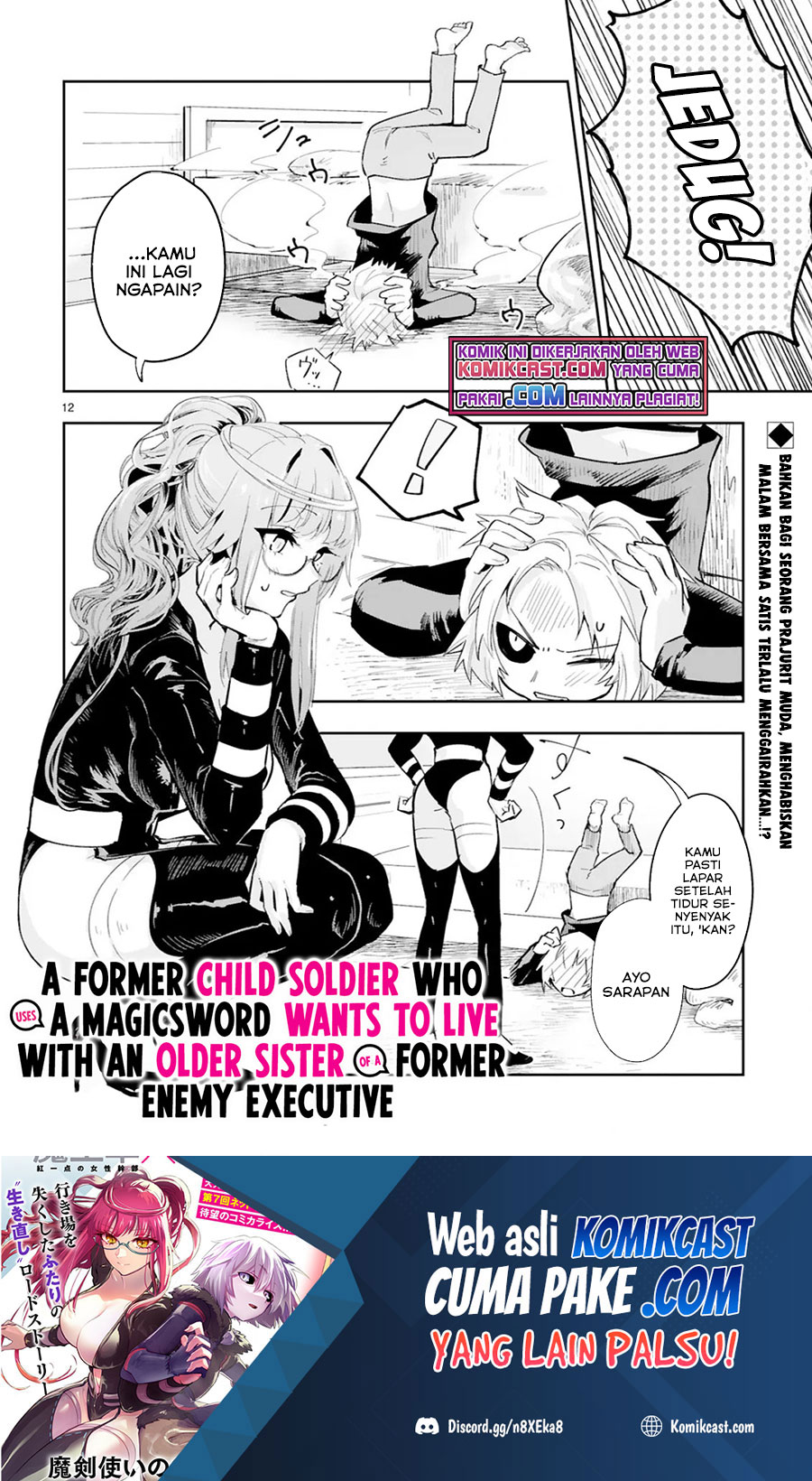 Manga Maken Tsukai no Moto Shounen Hei wa, Moto Teki Kanbu no Onee-san to Issho ni Ikitai Chapter 04.2 gambar 2