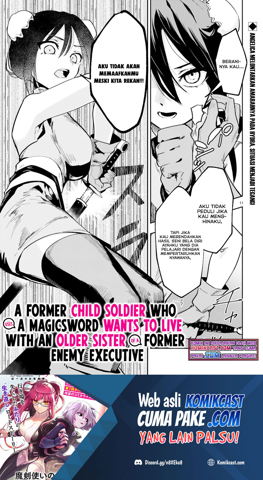Manga Maken Tsukai no Moto Shounen Hei wa, Moto Teki Kanbu no Onee-san to Issho ni Ikitai Chapter 03.2 gambar 2