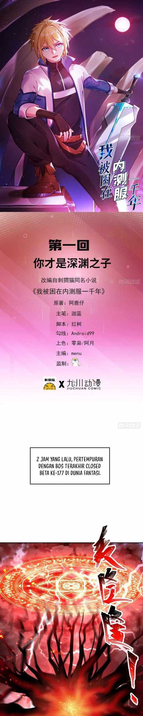 Manhua Trapped Inside the Beta Test World for 1000 Years Chapter 01 gambar 2
