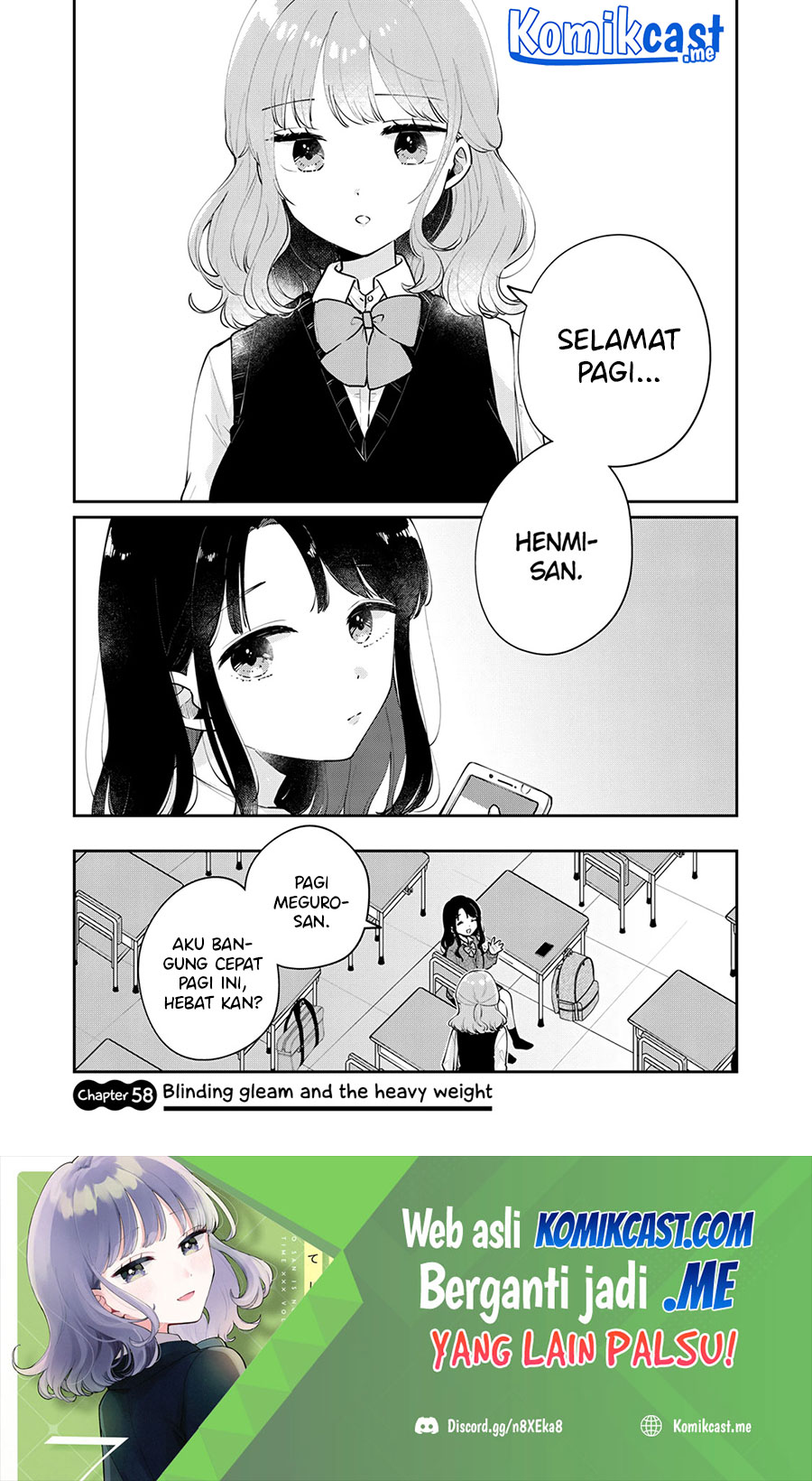 Manga It’s Not Meguro-san’s First Time Chapter 58 gambar 2