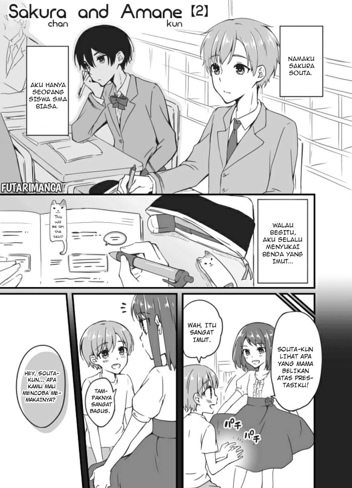 Manga Sakura-chan to Amane-kun Chapter 02 gambar 2