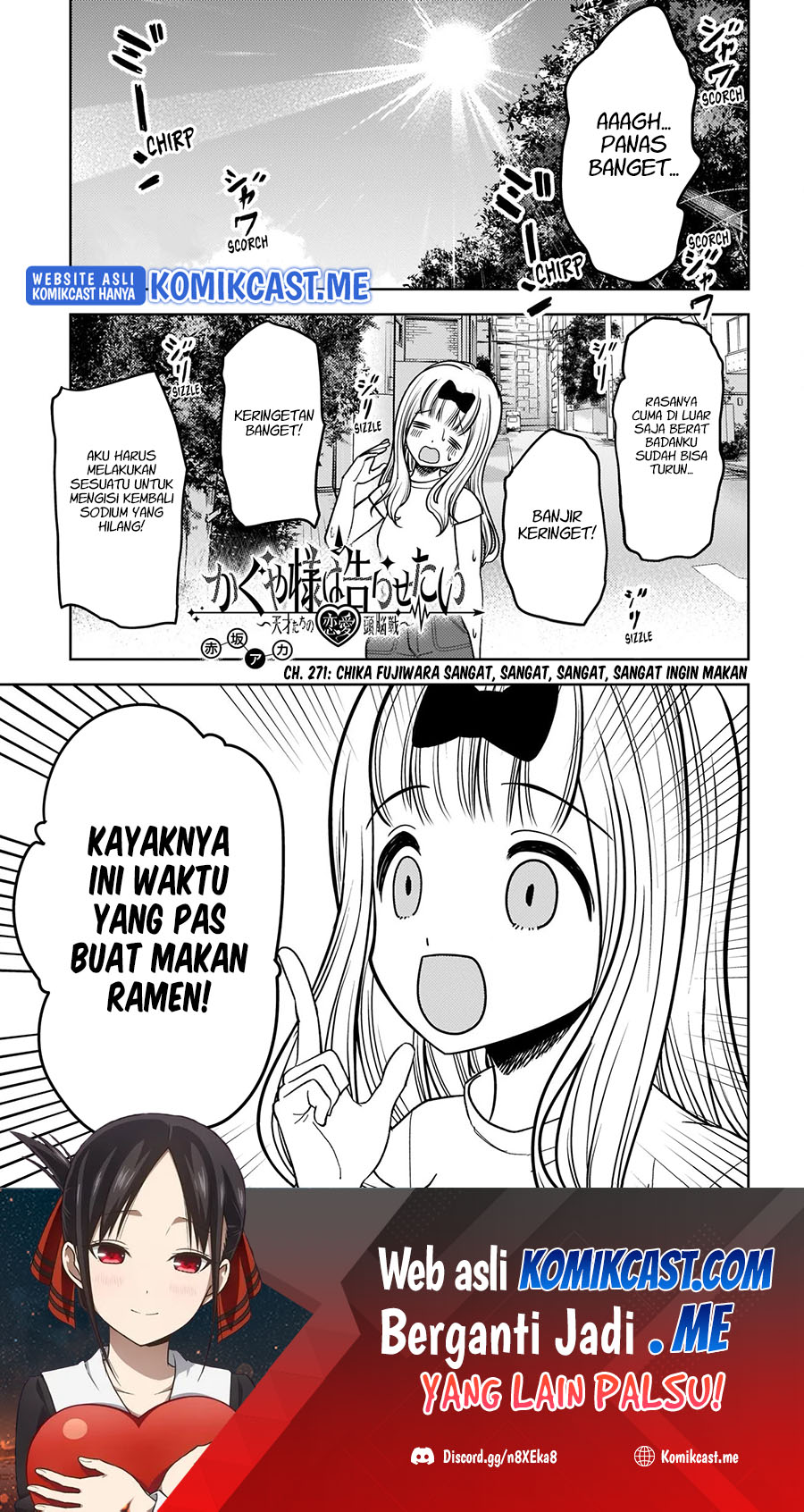 Manga Kaguya-sama wa Kokurasetai – Tensai-tachi no Renai Zunousen Chapter 271 gambar 2