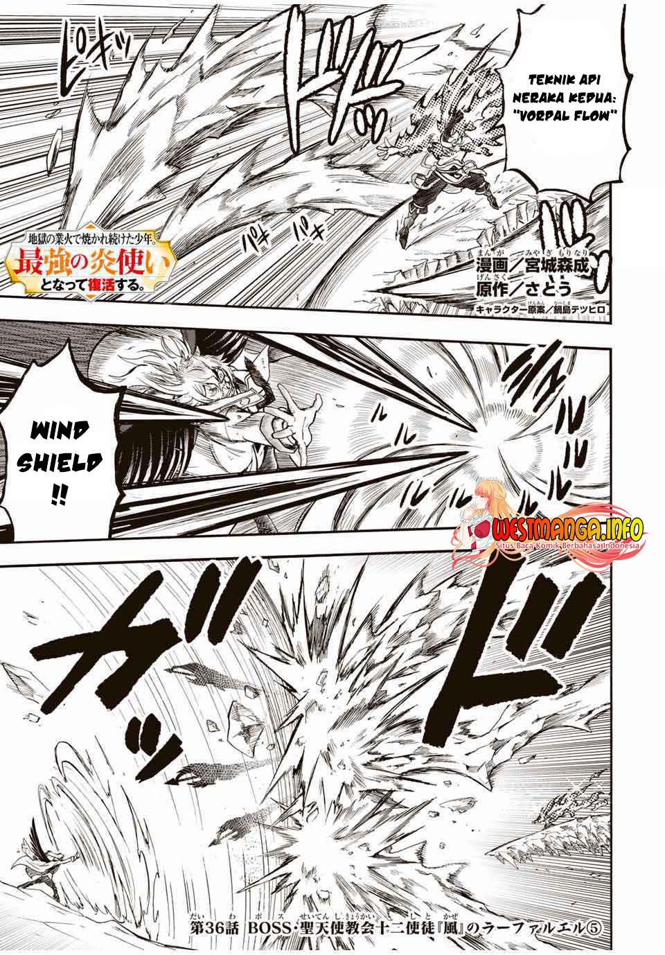 Manga Jigoku no Gouka de Yaka re Tsuzuketa Shounen. Saikyou no Honou Tsukai to Natte Fukkatsu Suru. Chapter 36 gambar 2
