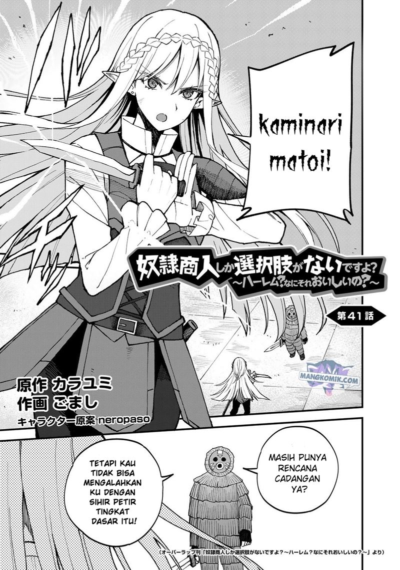 Manga Dorei Shounin shika Sentakushi ga nai desu yo? ~Harem? Nani sore oishii no?~ Chapter 41 gambar 2