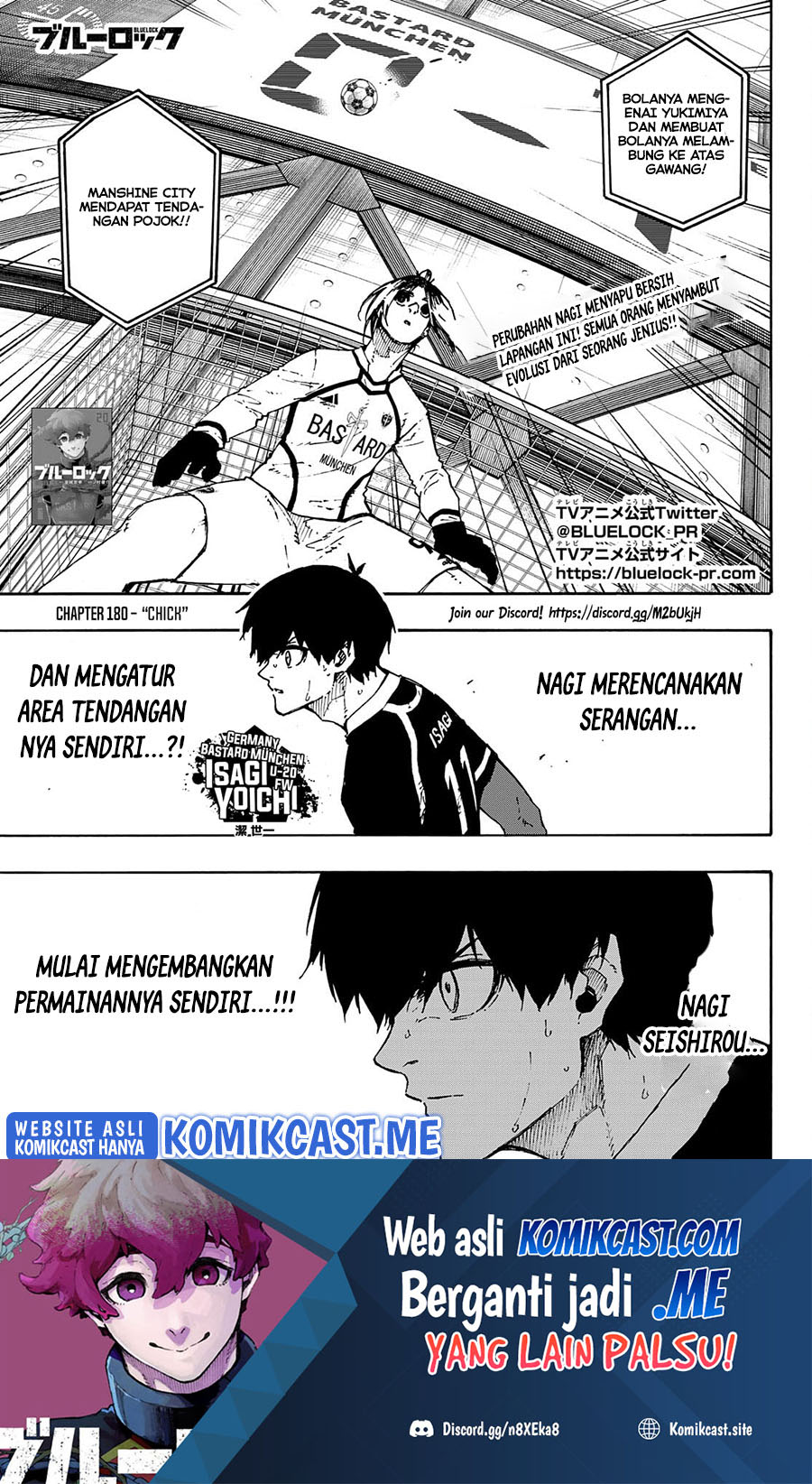 Manga Blue Lock Chapter 180 gambar 2