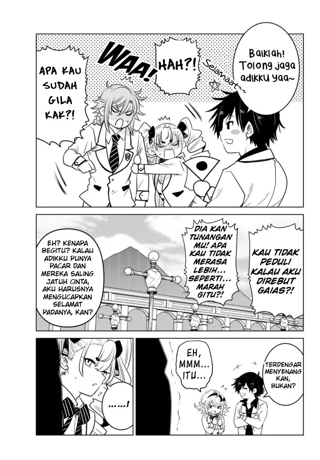 Manga Ochikobore Datta Ani Ga Jitsuha Saikyou: Shijou Saikyou No Yuusha Wa Tensei-shi, Gakuen De Mujikaku Ni Musou Suru Chapter 02.3 gambar 2