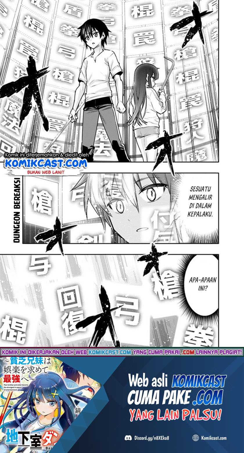 Manga Chikashitsu Dungeon: Binbou Kyoudai wa Goraku o Motomete Saikyou e Chapter 03 gambar 2