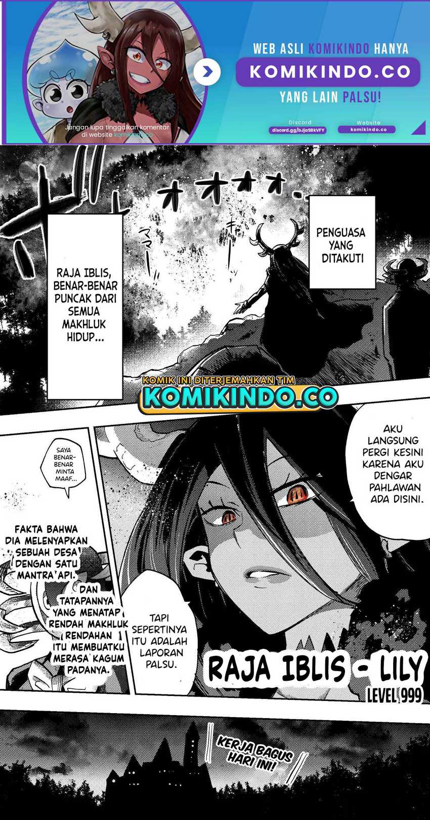 Manga Level 999 Demon Lord and a Level 1 Slime Chapter 02 gambar 2