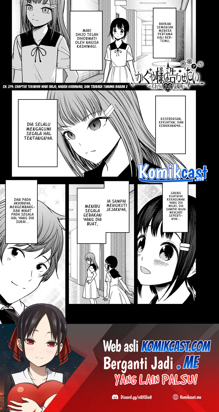 Manga Kaguya-sama wa Kokurasetai – Tensai-tachi no Renai Zunousen Chapter 274 gambar 2