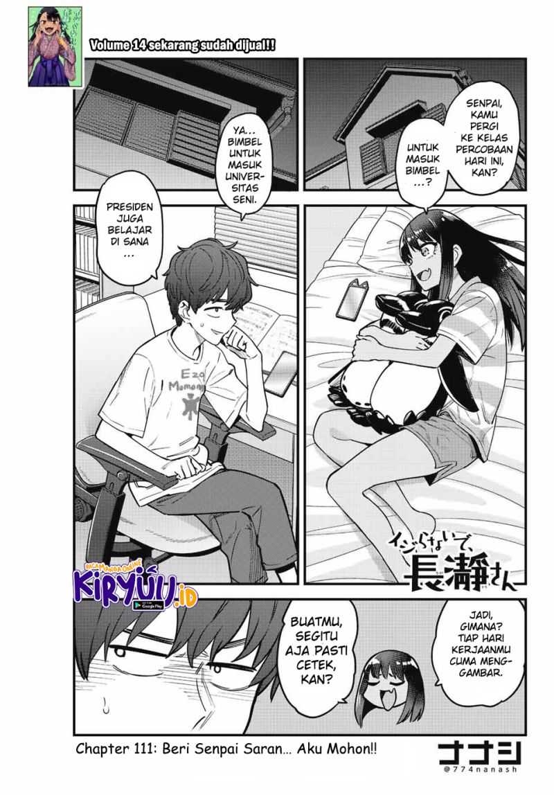 Manga Ijiranaide, Nagatoro-san Chapter 111 gambar 2