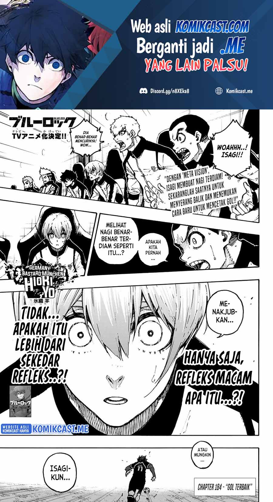 Manga Blue Lock Chapter 184 gambar 2