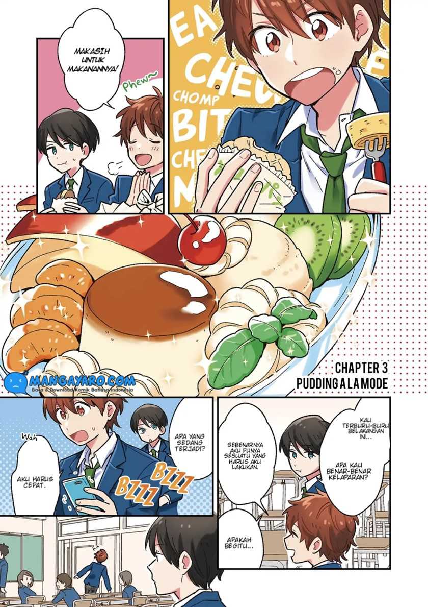 Manga Danshi Koukousei wa Kyou mo Onaka ga Suiteiru Chapter 03 gambar 2