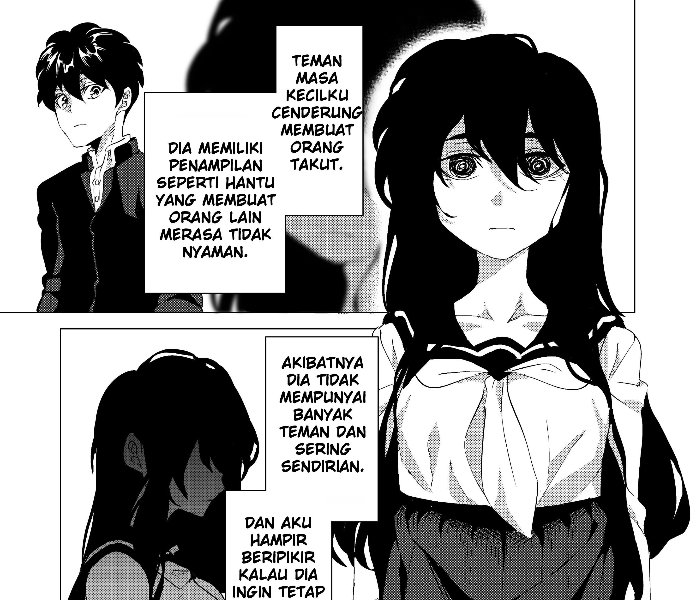 Manga A Story About a Creepy Girl’s Smile Chapter 2 gambar 2