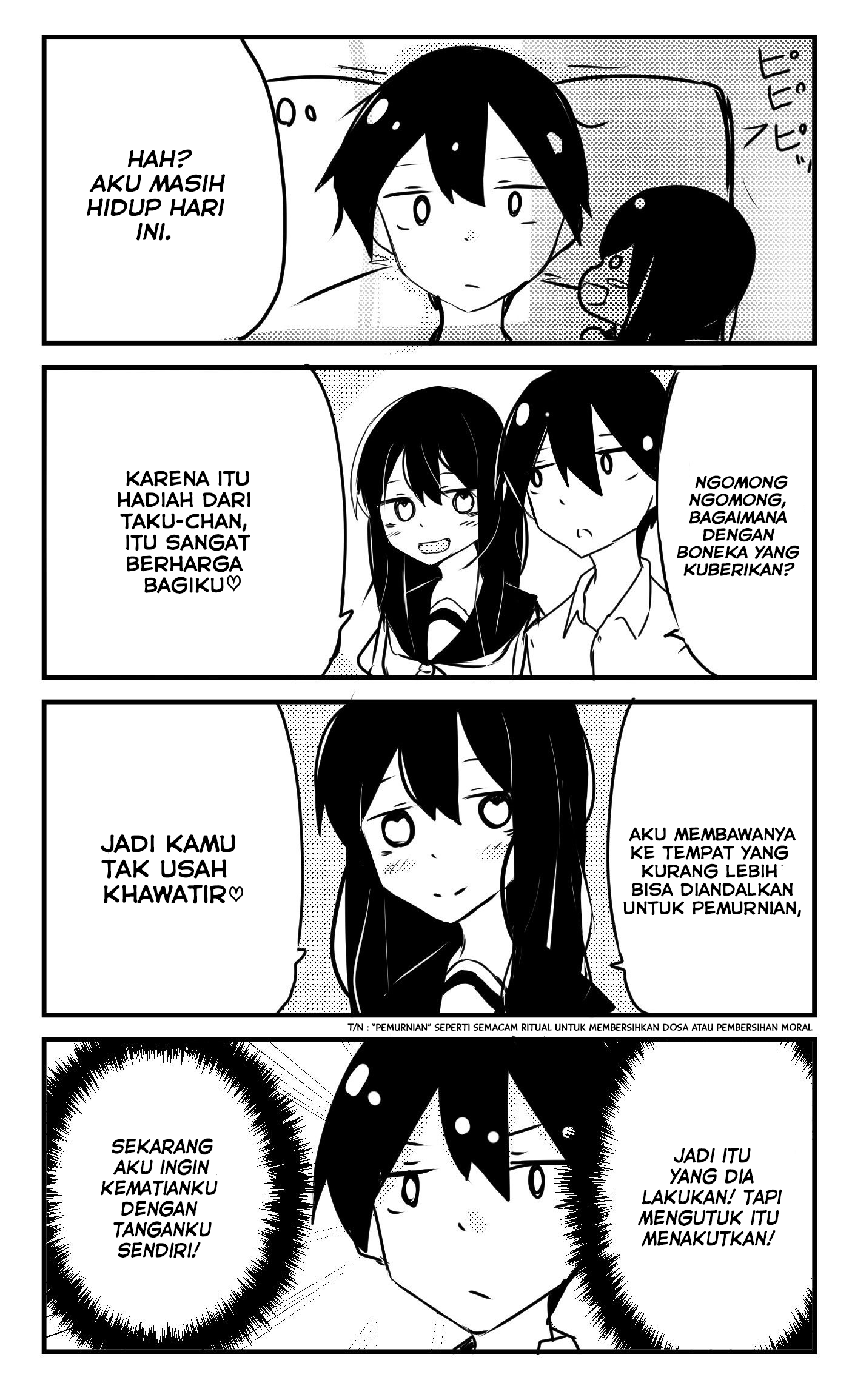 Manga A Story About Wanting To Commit Suicide, But It’s Scary So I Find A Yandere Girl To Kill Me, But It Doesn’t Work Chapter 10 gambar 2