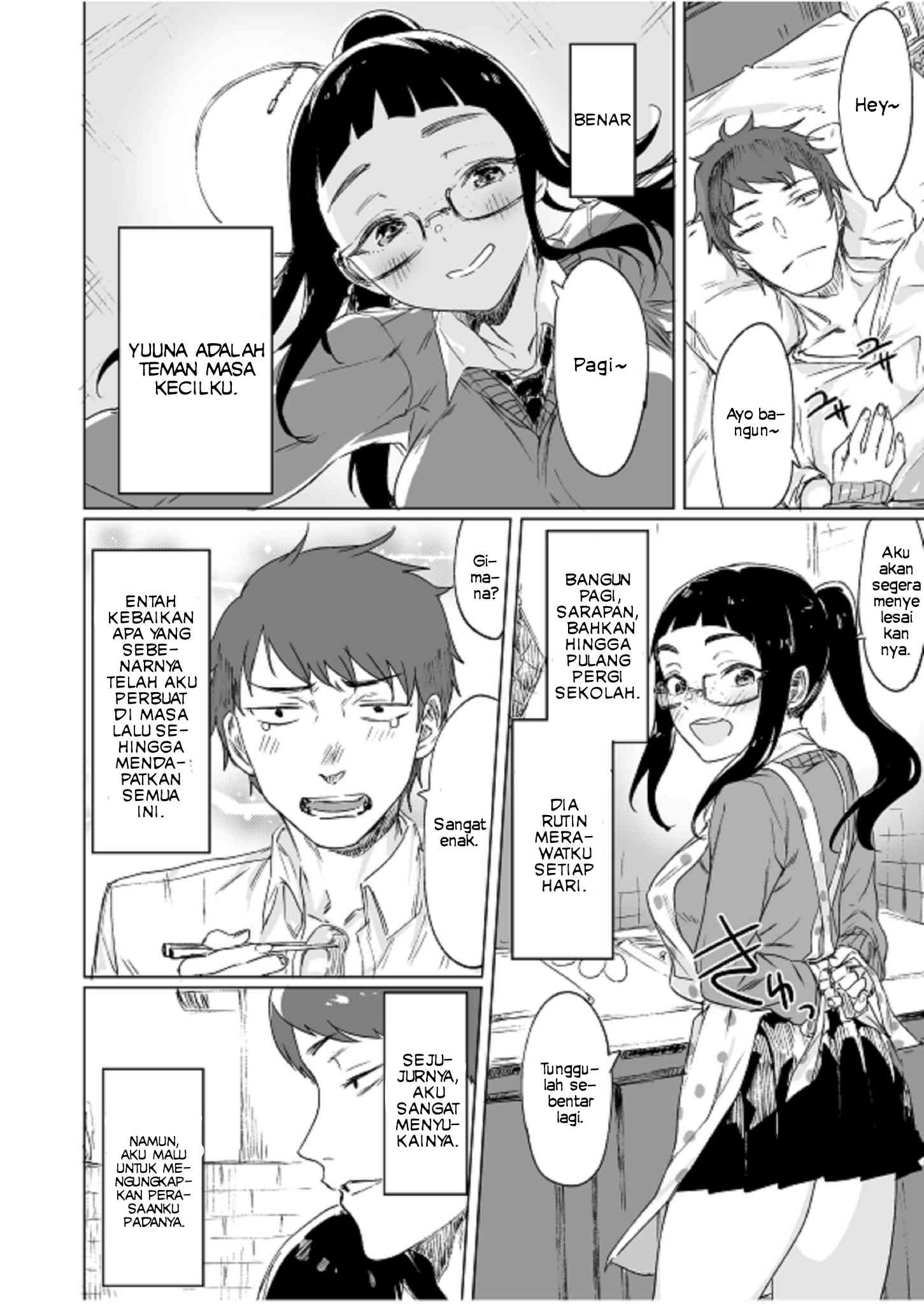 Manga Confessing To My Childhood Friend Who’s Worried She’s Plain Chapter 1 gambar 2