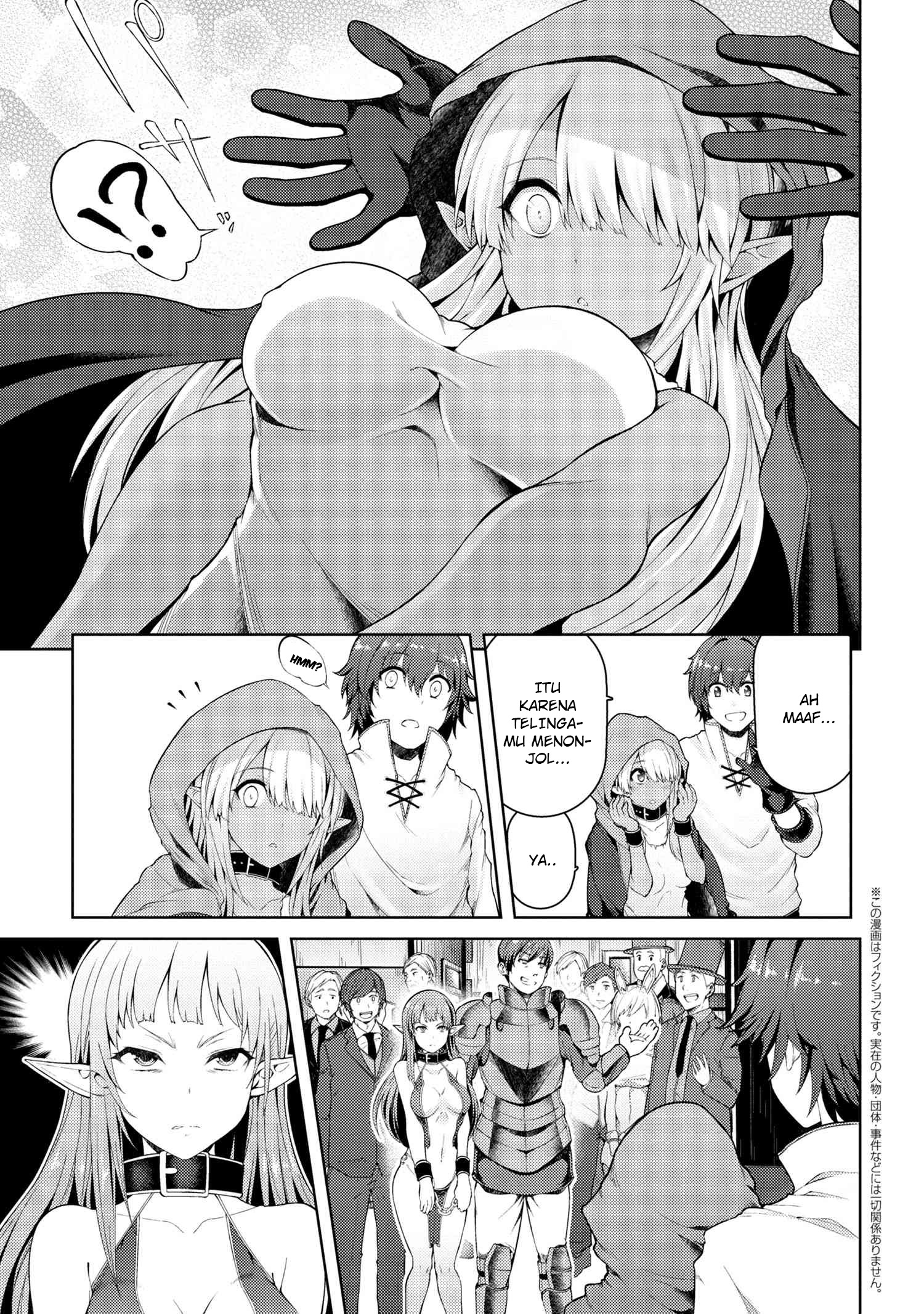 Manga Ie ga Moete Jinsei Dou Demo Yoku Natta kara, Nokotta Nakenashi no Kin de Dark Elf no Dorei o Katta Chapter 02.1 gambar 2