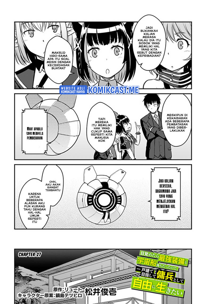 Mezametara Saikyou Soubi to Uchuusen-mochi datta no de Chapter 27.1 Gambar 3