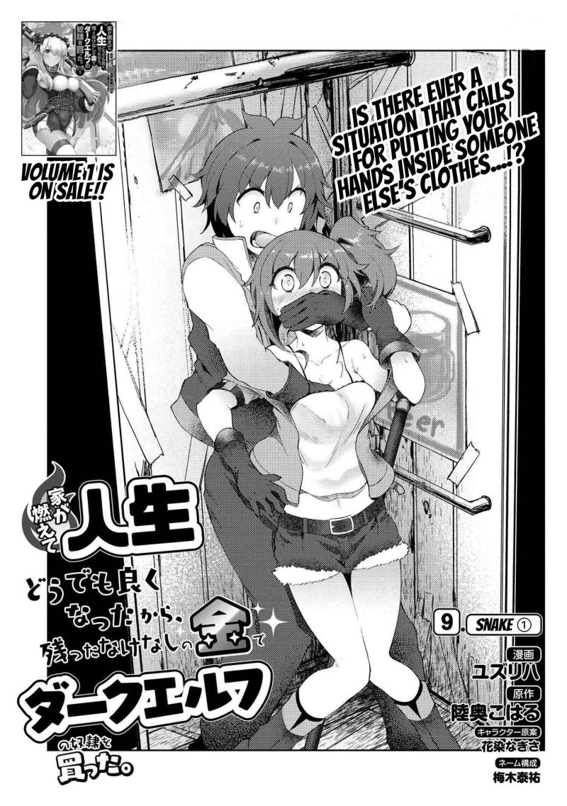 Manga Ie ga Moete Jinsei Dou Demo Yoku Natta kara, Nokotta Nakenashi no Kin de Dark Elf no Dorei o Katta Chapter 09.1 gambar 2