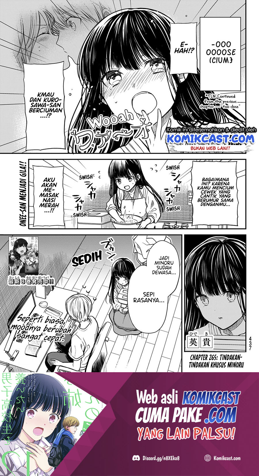 Manga Danshi Koukousei wo Yashinaitai Onee-san no Hanashi Chapter 265 gambar 2