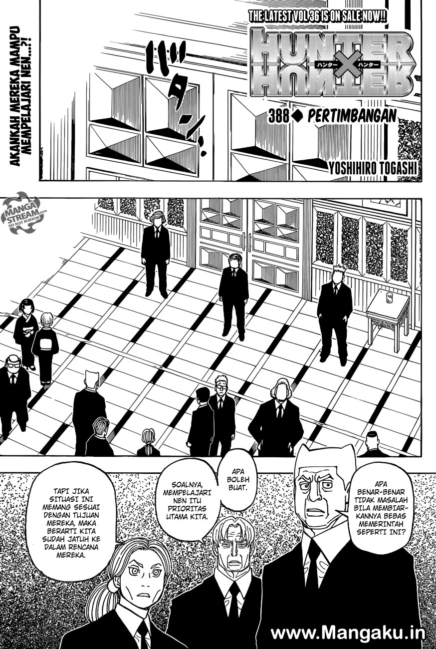 Manga Hunter x Hunter Chapter 388 gambar 2