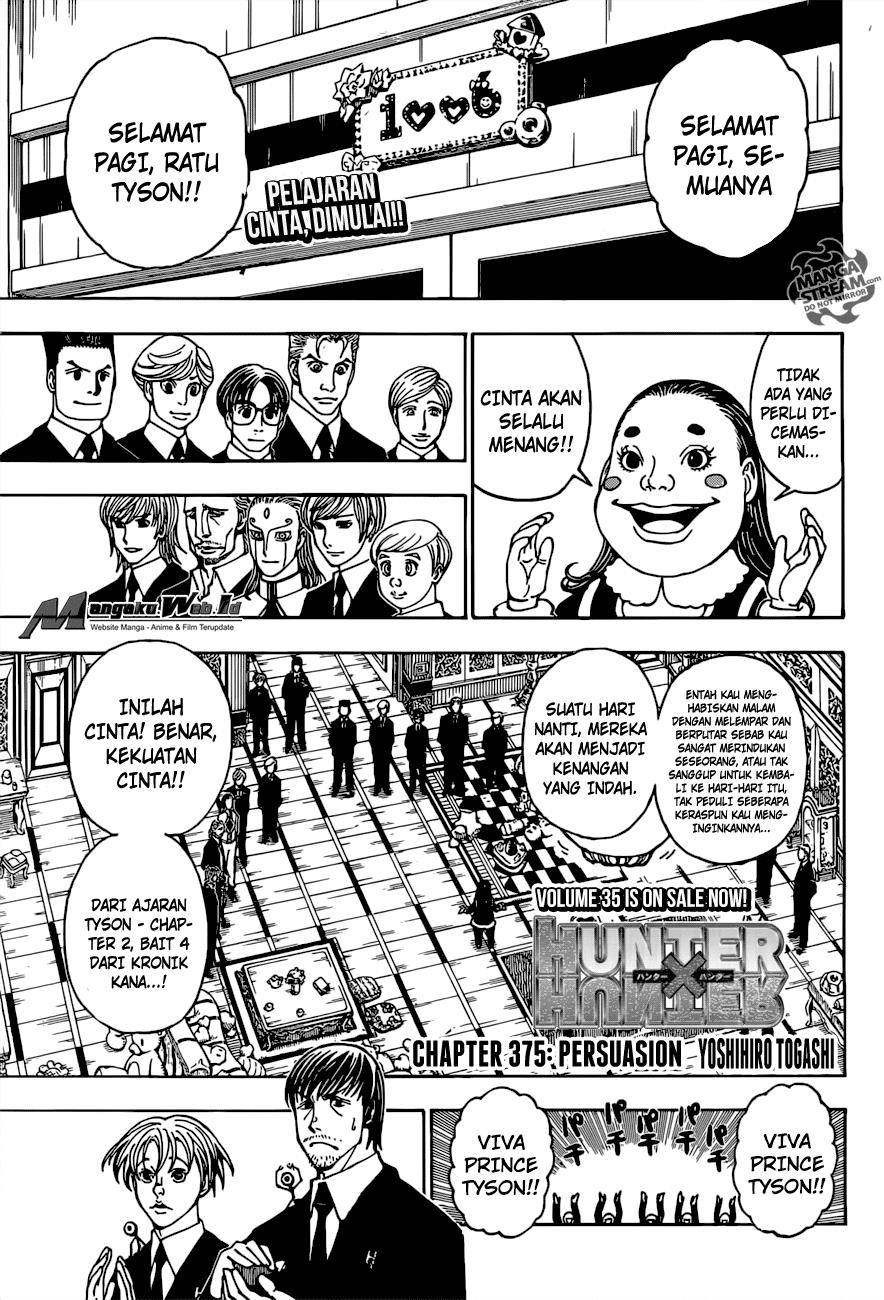 Manga Hunter x Hunter Chapter 375 gambar 2